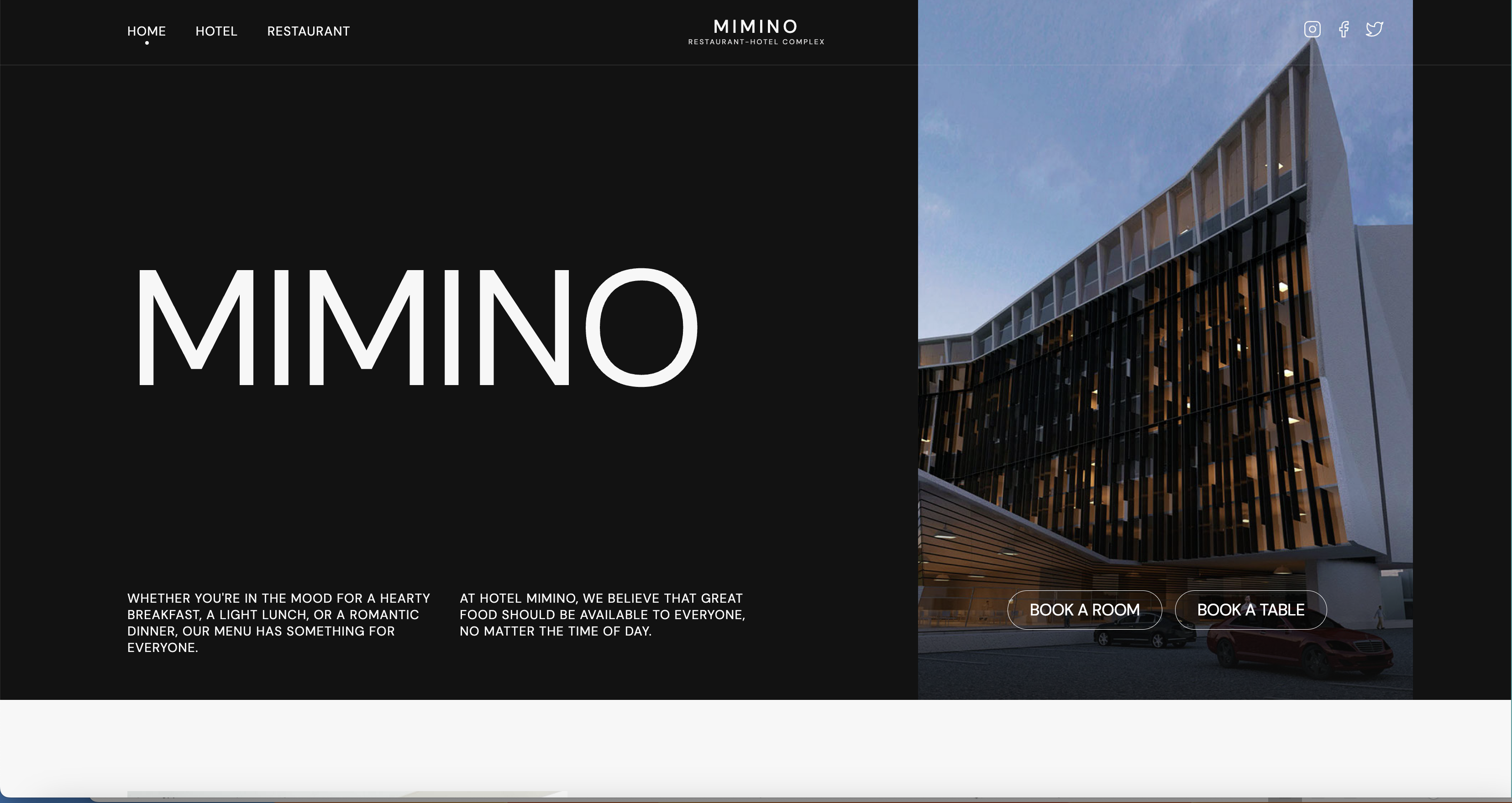 Hotel MIMINO website